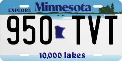 MN license plate 950TVT