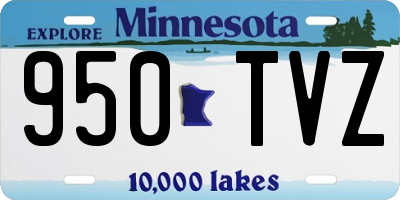 MN license plate 950TVZ