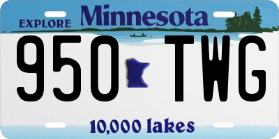 MN license plate 950TWG