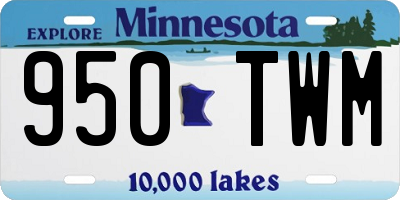 MN license plate 950TWM