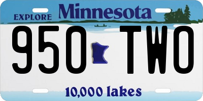 MN license plate 950TWO