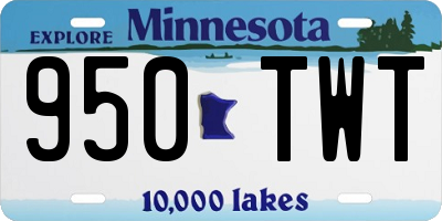 MN license plate 950TWT