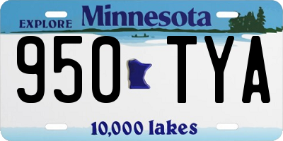 MN license plate 950TYA