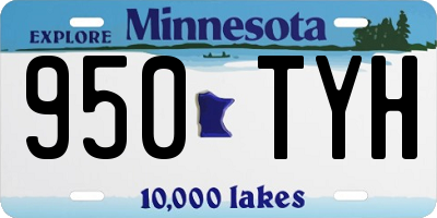 MN license plate 950TYH