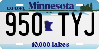 MN license plate 950TYJ