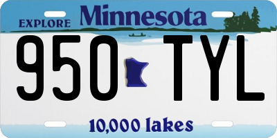 MN license plate 950TYL