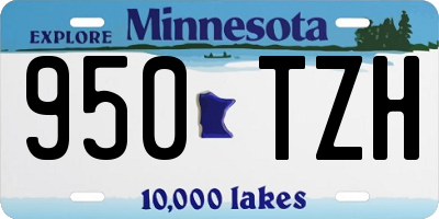 MN license plate 950TZH