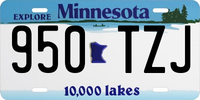 MN license plate 950TZJ