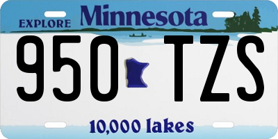 MN license plate 950TZS