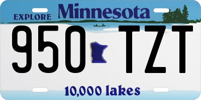 MN license plate 950TZT
