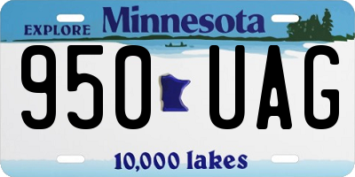 MN license plate 950UAG