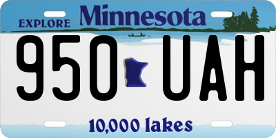 MN license plate 950UAH