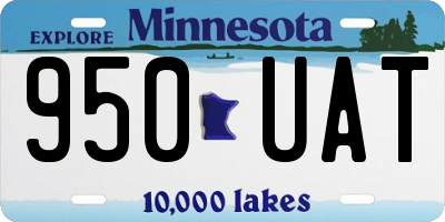MN license plate 950UAT