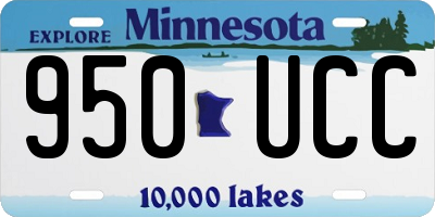 MN license plate 950UCC