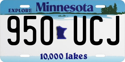 MN license plate 950UCJ