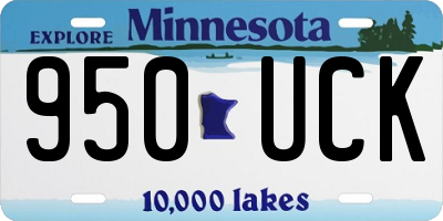 MN license plate 950UCK