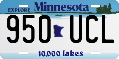 MN license plate 950UCL