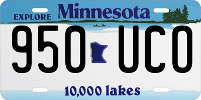 MN license plate 950UCO