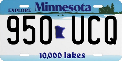 MN license plate 950UCQ