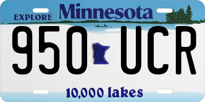 MN license plate 950UCR