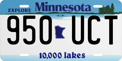 MN license plate 950UCT