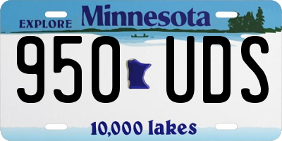 MN license plate 950UDS