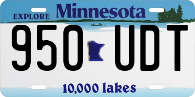 MN license plate 950UDT