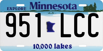 MN license plate 951LCC