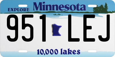 MN license plate 951LEJ