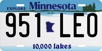 MN license plate 951LEO