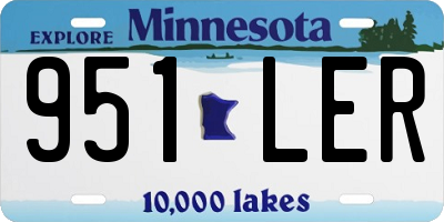 MN license plate 951LER