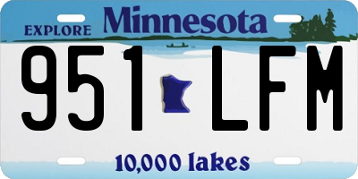 MN license plate 951LFM