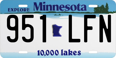 MN license plate 951LFN