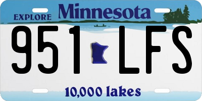 MN license plate 951LFS