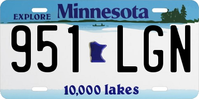 MN license plate 951LGN