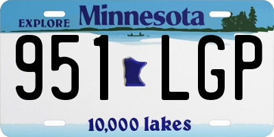 MN license plate 951LGP