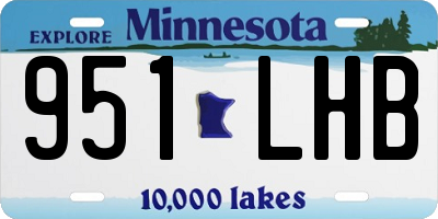 MN license plate 951LHB