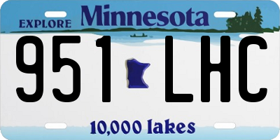 MN license plate 951LHC
