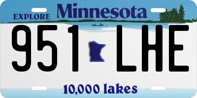 MN license plate 951LHE