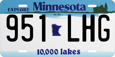 MN license plate 951LHG