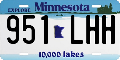 MN license plate 951LHH