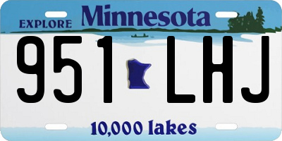 MN license plate 951LHJ