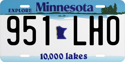 MN license plate 951LHO