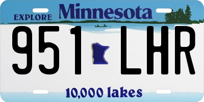 MN license plate 951LHR