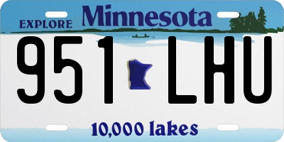 MN license plate 951LHU