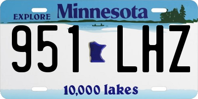 MN license plate 951LHZ