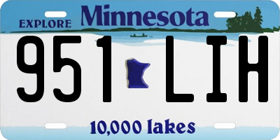 MN license plate 951LIH