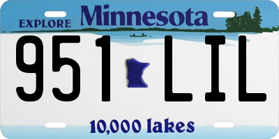 MN license plate 951LIL