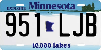 MN license plate 951LJB