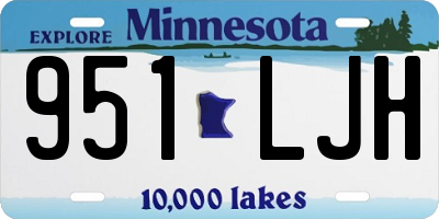 MN license plate 951LJH